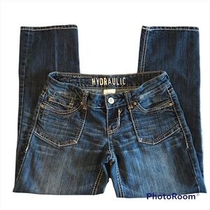 HYDRAULIC / Dark Wash Capri Jeans size 5/6
